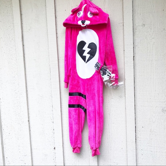 FORTNITE 🎉HP🎉 New CUDDLE LEADER Halloween Anytime COSTUME KIDS 10/12 sz LARGE - Picture 2 of 6